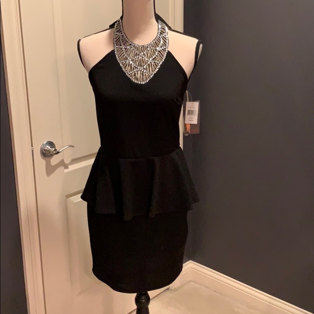 Ruby Rox Black Halter Dress